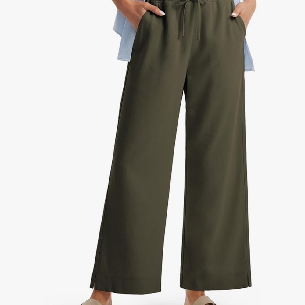 Libin Wide Leg Linen Pants